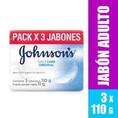 JOHNSON AND JOHNSON - Jabon Johnsons Original 110g X 3und.---