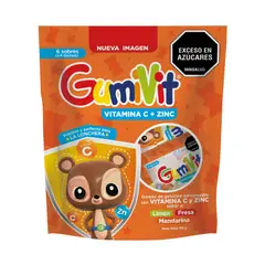 GUMIVIT - Vitamina C + Zinc En Gomas Surtidas X 6 Sobres
