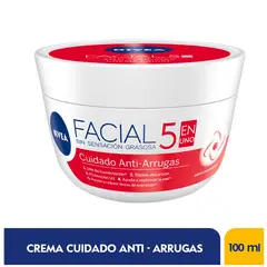 NIVEA - Crema Facial Cuidado Anti-arrugas 5 En 1 X 100ml