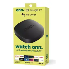 GOOGLE - Reproductor Tv 2023 ONN Dispositivo 4K 2Gb Ram Negro