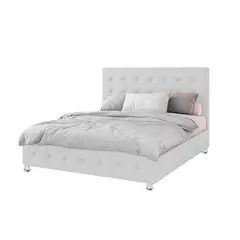 EKONOMODO COLOMBIA - Colchon Doble 1 Pillow + Base Cama + Espaldar Capital Blanco 140X190