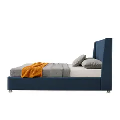 EKONOMODO COLOMBIA - Colchon Doble 1 Pillow Con Cama En Pino Mousai Azul 140X190 Cm