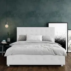 EKONOMODO COLOMBIA - Colchon King 2 Pillow + Base cama + Espaldar Capital Blanco 200x200 cm