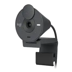 LOGITECH - Cámara Web Brío 300 Microfono Full HD USB-C Negro
