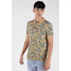 DREAMER - Polo Estampada Café Para Hombre.