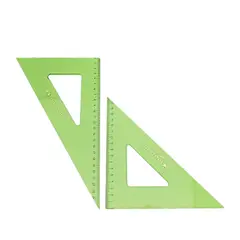 FABER CASTELL - Juego De Escuadras 45 Y 60 Grados X 26 Cms.