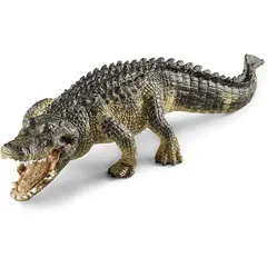 JUGANDO Y EDUCANDO - Figura De Animales Caimán Colección Pintado A Mano