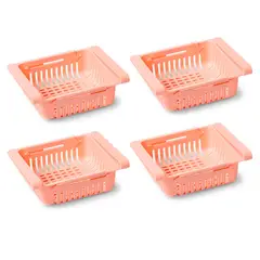 ENERGY PLUS - Combo: 2 Organizadores multiusos Nevera x 2 Unid C/U Rosado