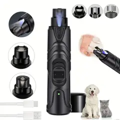 GENERICO - Corta Uñas para mascotas Con Molinillo Eléctrico