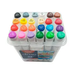 POINTER - Marc Permanente Doble Punta Base de Alcohol x 24