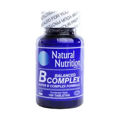 NATURAL NUTRITION - B Balanced Complex Fco X 100 Tab