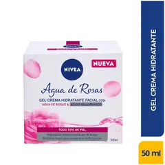 NIVEA - Gel Crema Agua Rosas Acido Hialuronico X 50ml