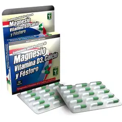 GENERICO - Magnesio Vitamina D3 Calcio Fosforo Ledmar X 30 Capsulas