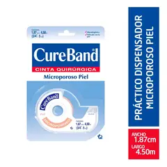 CURE BAND - Cinta Micropore Cureband Piel 1.87cm X 4.5m