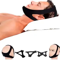 GENERICO - Mascara Facial Anti Ronquidos Banda Mentonera Apnea