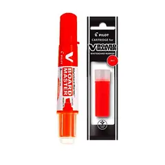 PILOT - Marcador Borrable Recargable Rojo Repuesto V Board