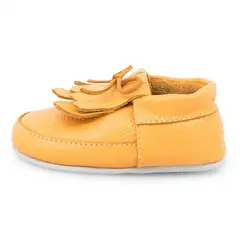PAPOS - Cascarita Mechas Mostaza - Zapatos Bebés - Marron