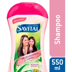 SAVITAL - Shampoo Multivitaminas Y Sabila X 550ml