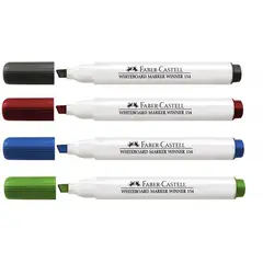 FABER CASTELL - Marcador Borrable Para Tablero X 4 Unds Faber Castell.