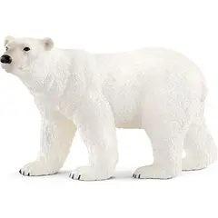 JUGANDO Y EDUCANDO - Figura De Animales Oso Polar Coleccionable Pintado A Mano
