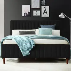 EKONOMODO COLOMBIA - Colchon Doble 1 Pillow con Cama en pino Vitale Negro 140x190 cm