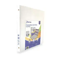 NORMA - Folder Carpeta Tipo Catálogo 0,5 R Pulgada 3 Argollas