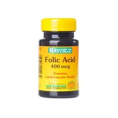 GOOD NATURAL - Folic Acid 400mcg X 250 Tabletas