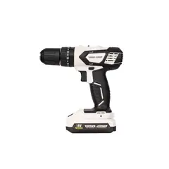 BLACK & WHITE - Taladro Percutor Atornillador Inalambrico Recargable 18V 12 32Nm