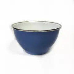 CRIOLLA - Bowl 12 cm azul borde metalico Peltre.