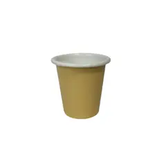 CRIOLLA - Vaso 8 narciso borde blanco Peltre.