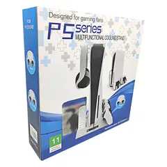 GENERICO - Base Refrigerante Multifuncional Ps5  Blanco.