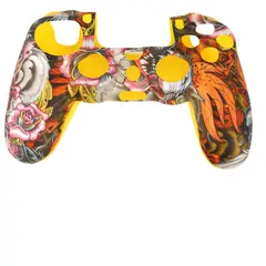 GENERICO - Forro PS4 Silicona Antipolvo Dragon Long - Amarillo