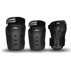 CANARIAM - Kit de Protección Para Patinaje C2 Negro Talla S