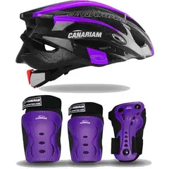 CANARIAM - Kit de Protección C2 Casco Para Patinaje Talla XS