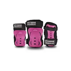 CANARIAM - Kit de Protección Para Patinaje C2 Fucsia Talla L
