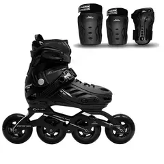 CANARIAM - Patines Blackmagic Pro Plus Negro más Kit de protección C2 Talla 39-42