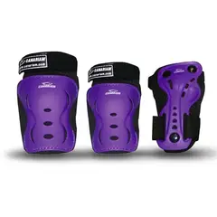 CANARIAM - Kit de Protección Para Patinaje C2 Morado Talla S