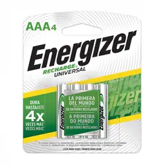 ENERGIZER - Pilas Recargables AAA x 4 700mah Bateria Regargable