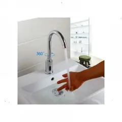 GENERICO - Griferia, Llave Sensor Institucional Cuello Ganso Baja 28 Cm