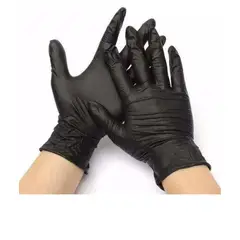 PRECISION CARE - Guantes Nitrilo Negro Talla S x 100 Unidades