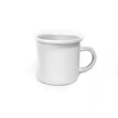 CRIOLLA - Jarro 7 cm blanco borde blanco Peltre.
