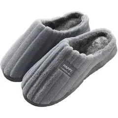 MULTIPLACE COLOMBIA - Pantuflas para hombre grises importadas