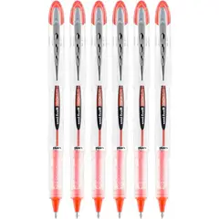 UNI BALL - Bolígrafo Uniball Visión Elite Fine Rojo 0.8 mm X 6 Unds