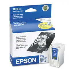 EPSON - T019201 Black Ink Cartridge Para Stylus Color 880880i83