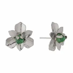 ENIGMA - Aretes Topo Adorada Plateados.
