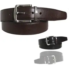 DHOAL - Correa-cinturon en cuero doble faz formal para hombre