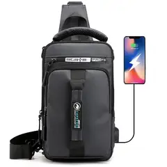 MULTIPLACE COLOMBIA - Bolso manos libres para caballero de cruzar impermeable