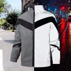 MULTIPLACE COLOMBIA - Chaqueta reflectiva impermeable para motociclista unisex talla l