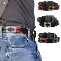 DHOAL - Correa-cinturon argentino en cuero para hombre