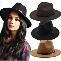 SPORTMASTER - Sombrero para mujer fedora en paño importado de alta calidad